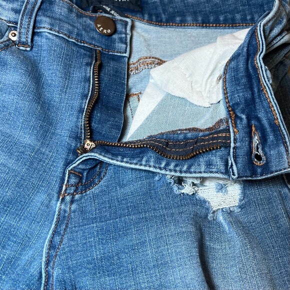 Aeropostale High Rise Jegging Womens Size 8 Blue Jean Distressed Ripped Skinny - Picture 13 of 16